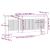 Capac pentru radiator 2 pcs Alb (142-205) x 20.5 x 81.5 cm GartenMobel Dekor