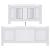Capac pentru radiator 2 pcs Alb (142-205) x 20.5 x 81.5 cm GartenMobel Dekor
