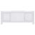 Capac pentru radiator 2 pcs Alb (142-205) x 20.5 x 81.5 cm GartenMobel Dekor