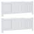 Capac pentru radiator 2 pcs Alb (142-205) x 20.5 x 81.5 cm GartenMobel Dekor