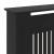 Capac pentru radiator 2 pcs Negru (142-205) x 20.5 x 81.5 cm GartenMobel Dekor