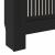 Capac pentru radiator 2 pcs Negru (142-205) x 20.5 x 81.5 cm GartenMobel Dekor