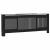 Capac pentru radiator 2 pcs Negru (142-205) x 20.5 x 81.5 cm GartenMobel Dekor