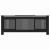 Capac pentru radiator 2 pcs Negru (142-205) x 20.5 x 81.5 cm GartenMobel Dekor