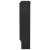 Capac pentru radiator 2 pcs Negru (142-205) x 20.5 x 81.5 cm GartenMobel Dekor