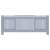 Capac pentru radiator 2 pcs Gri (142-205) x 20.5 x 81.5 cm GartenMobel Dekor