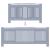 Capac pentru radiator 2 pcs Gri (142-205) x 20.5 x 81.5 cm GartenMobel Dekor