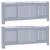 Capac pentru radiator 2 pcs Gri (142-205) x 20.5 x 81.5 cm GartenMobel Dekor