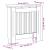 Capac pentru radiator 2 pcs Alb 78 x 19 x 81.5 cm Lemn compozit GartenMobel Dekor