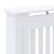 Capac pentru radiator 2 pcs Alb 78 x 19 x 81.5 cm Lemn compozit GartenMobel Dekor