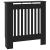Capac pentru radiator 2 pcs Negru 78 x 19 x 81.5 cm GartenMobel Dekor