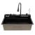 MH7546-SET-07 Chiuveta multifunctionaladin inox nano black MIXXUS seria Decor Innovative ReliableTools