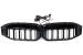 Grile Centrale cu LED BMW 3 Series G20 Sedan G21 Touring (2019-2022 ) Negru Lucios luminate Performance AutoTuning