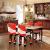 Set decorațiuni de scaun Crăciun – model Doamna Crăciun – 50 x 55 cm – roșu/alb Best CarHome