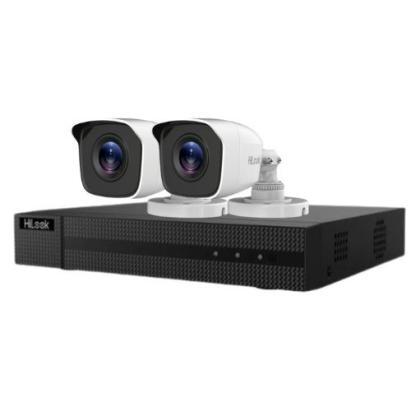 Sistem supraveghere Hilook, 2 camere 2MP, IR 20m, DVR 4 canale 2MP, Autocolant Rovision SafetyGuard Surveillance