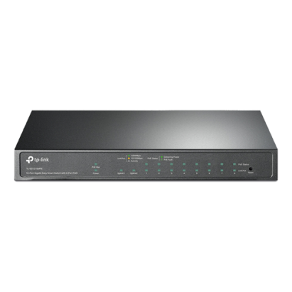 Switch 8 porturi PoE+ Gigabit, 1 x RJ45 Gigabit, 1 x Combo SFP/RJ45 Gigabit, Managed - TP-Link TL-SG1210MPE SafetyGuard Surveillance