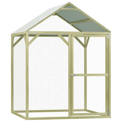 Coteț de păsări, 1,5 x 1,5 x 2 m, lemn de pin tratat GartenMobel Dekor