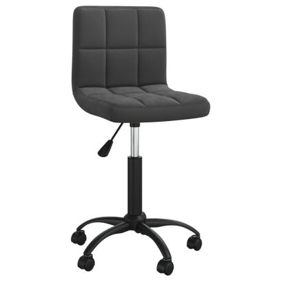 Scaun de bucătărie pivotant, negru, catifea GartenMobel Dekor