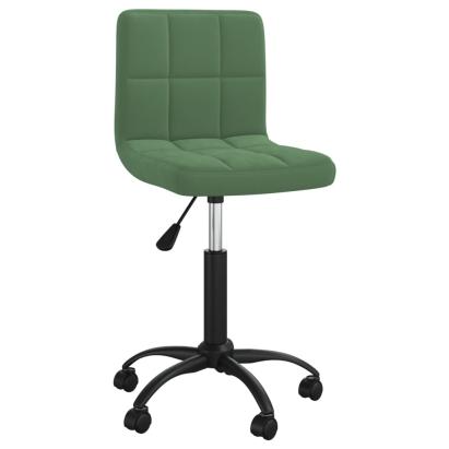 Scaun de bucătărie pivotant, verde închis, catifea GartenMobel Dekor