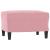 Set de canapele cu perne, 3 piese, roz, catifea GartenMobel Dekor