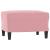 Set canapea cu perne, 3 piese, roz, catifea GartenMobel Dekor