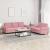 Set de canapele cu perne, 2 piese, roz, catifea GartenMobel Dekor