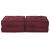 Pernă 2 pcs Roșu 70 x 70 x 36 cm Poliester GartenMobel Dekor