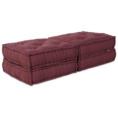 Pernă 2 pcs Roșu 70 x 70 x 36 cm Poliester GartenMobel Dekor