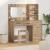 Masă de Machiaj 2 pcs Maro 78,5 x 41 x 135 cm Lemn compozit GartenMobel Dekor