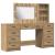 Masă de Machiaj 3 pcs Maro 40 x 41 x 135 cm Lemn compozit GartenMobel Dekor
