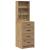 Masă de Machiaj 3 pcs Maro 40 x 41 x 135 cm Lemn compozit GartenMobel Dekor