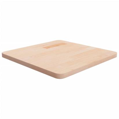 Blat de masă pătrat, 50x50x2,5 cm, lemn masiv stejar netratat GartenMobel Dekor