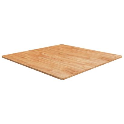 Blat masă pătrat maro deschis 90x90x1,5cm lemn stejar tratat GartenMobel Dekor