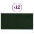 Panouri de perete 12 buc. verde închis 30x15 cm catifea 0,54 m² GartenMobel Dekor