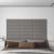 Panouri de perete, 12 buc. gri deschis 60x15 cm textil 1,08 m² GartenMobel Dekor