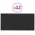 Panouri de perete 12 buc. negru 60x30 cm textil 2,16 m² GartenMobel Dekor