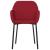 Scaune de bucătărie, 2 buc., roșu vin, catifea GartenMobel Dekor