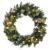 Coroniță de Crăciun cu becuri LED, verde, 60 cm, PVC GartenMobel Dekor