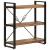Bibliotecă cu 3 niveluri, 77x30x80 cm, lemn masiv reciclat/fier GartenMobel Dekor