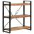 Bibliotecă cu 3 niveluri, 77x30x80 cm, lemn masiv reciclat/fier GartenMobel Dekor