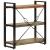 Bibliotecă cu 3 niveluri, 77x30x80 cm, lemn masiv reciclat/fier GartenMobel Dekor