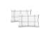 Set 2 Perne 50x70 Somnart Belina Grid, microfibra, lavabile la masina, vidat Relax KipRoom
