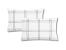 Set 2 Perne 50x70 Somnart Belina Grid, microfibra, lavabile la masina, vidat Relax KipRoom