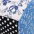 Taburet, design mozaic, albastru & alb GartenMobel Dekor