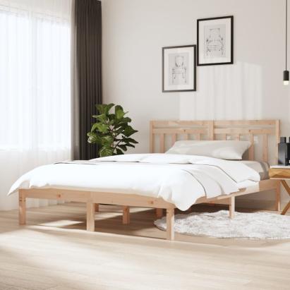 Cadru de pat, 150x200 cm, lemn masiv, King Size GartenMobel Dekor