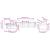 Set canapea cu perne, 4 piese, roz, catifea GartenMobel Dekor