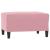 Set canapea cu perne, 4 piese, roz, catifea GartenMobel Dekor