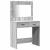 Masă de Machiaj 3 pcs Gri 40 x 41 x 135 cm Lemn compozit GartenMobel Dekor