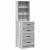 Masă de Machiaj 3 pcs Gri 40 x 41 x 135 cm Lemn compozit GartenMobel Dekor