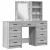 Masă de Machiaj 3 pcs Gri 40 x 41 x 135 cm Lemn compozit GartenMobel Dekor